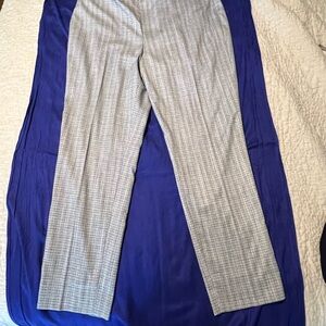 Talbots Gray Plaid Dress Pants